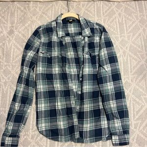 Paige long sleeve button down flannel. Size medium.